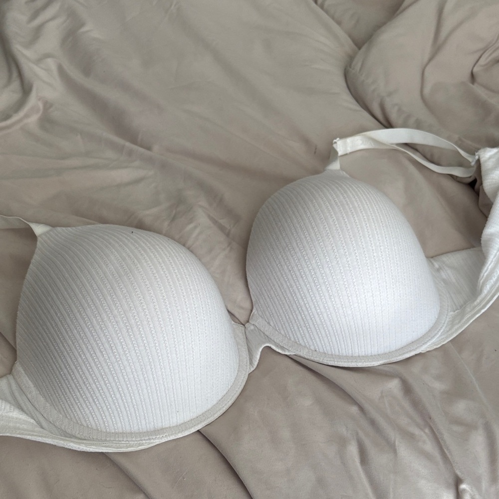 Victoria's Secret White Ribbed Bra